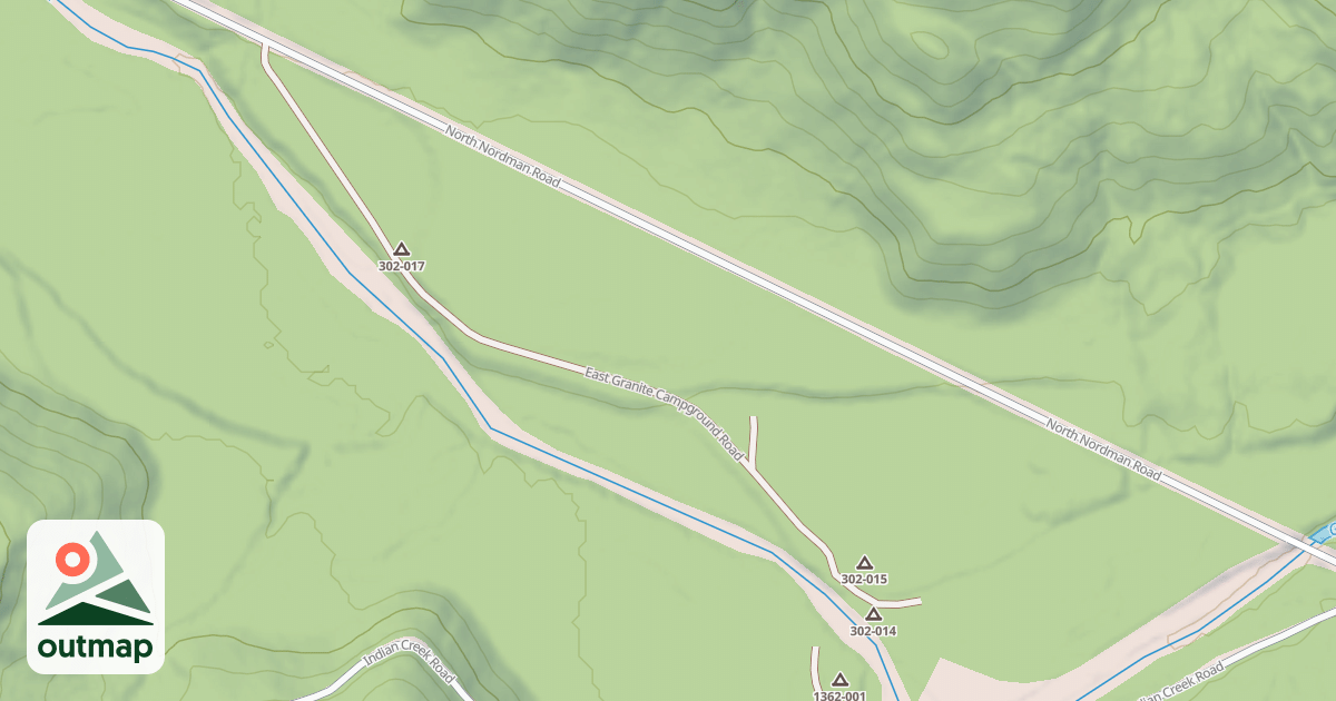 Map of EAST GRANITE CAMPGROUND