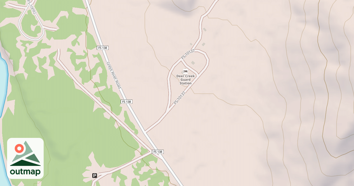 Map of DEER CREEK GUARD STATION