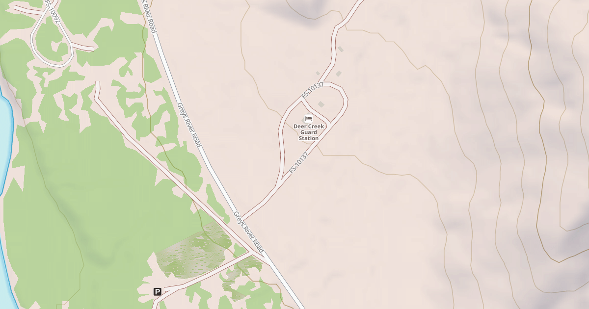 Map preview of DEER CREEK GUARD STATION