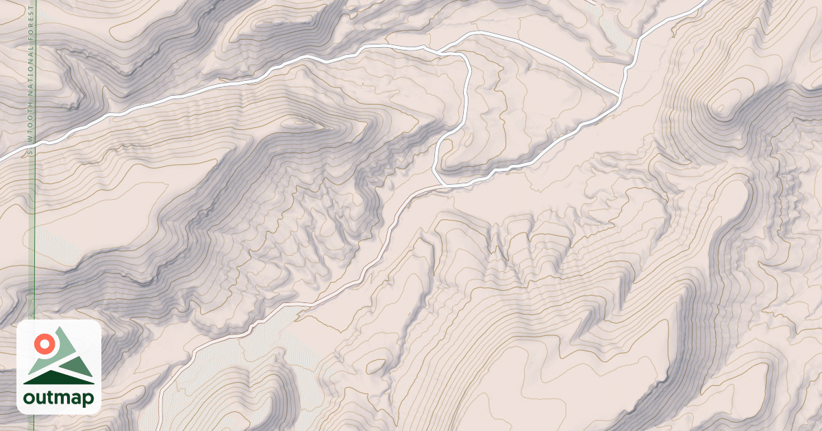 Map of CAVE GULCH