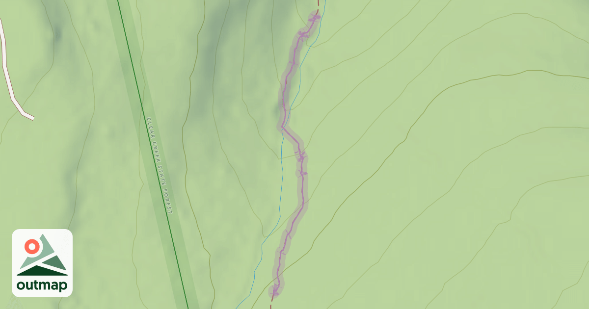 Map of Dennison Run Trail