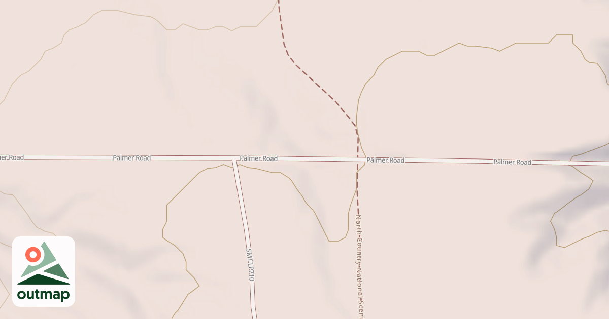 Map of Indian Gardens Orv Route