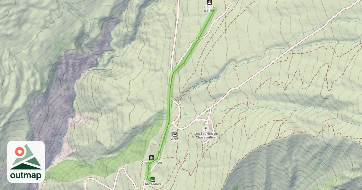 Map of Arve
