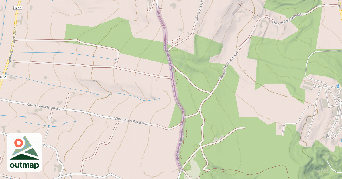 Map of Chemin des Voleyses