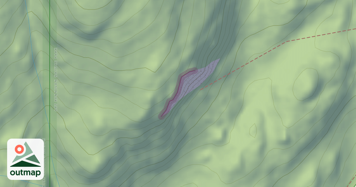 Map of Grafton Lake Crag