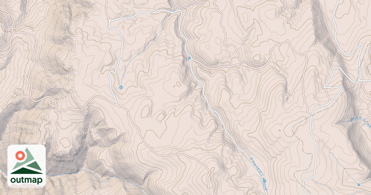 Map of DAVENPORT HOLLOW