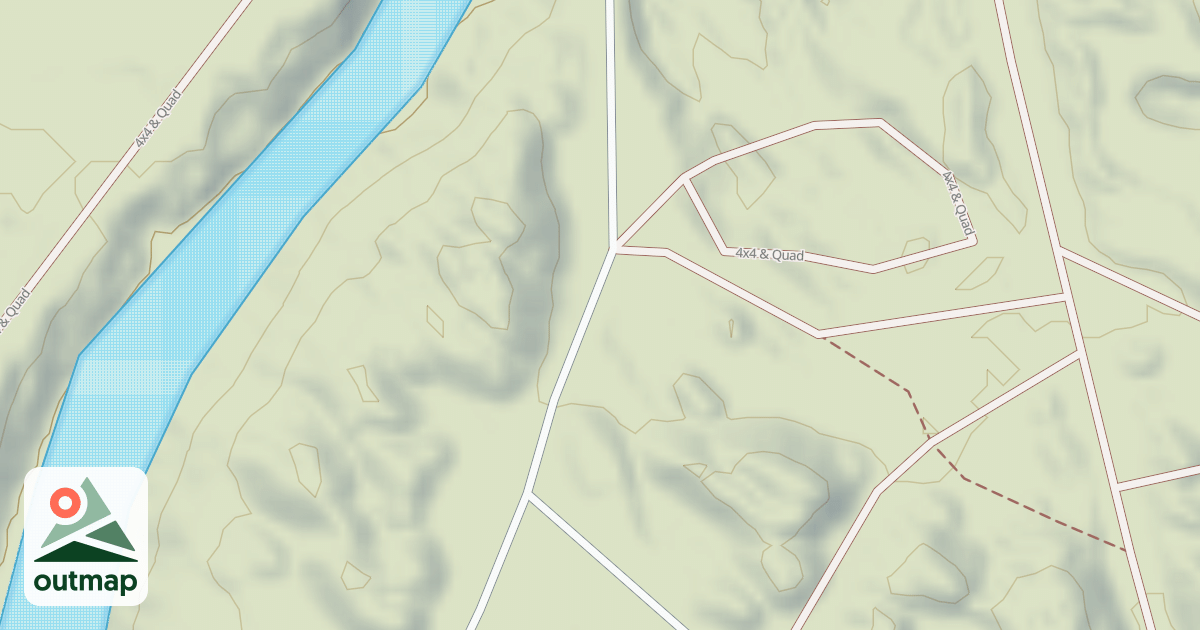 Map of Interlake State Recreation Area Trails in Pike
