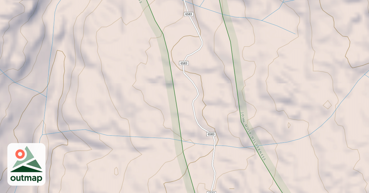 Map of BEAR DIVERSION OHV ROUTE T5