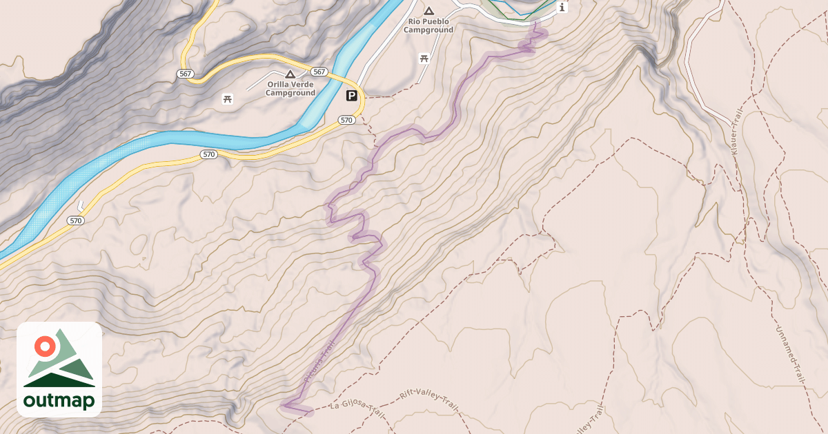 Map of Picuris Trail