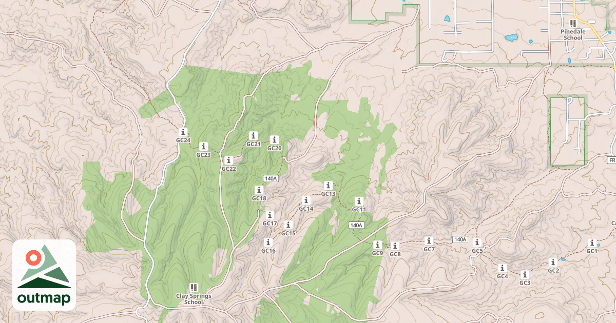 Map of LEFT HAND RIDGE