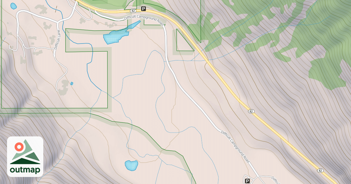 Map of DIFFICULT CAMPGROUND