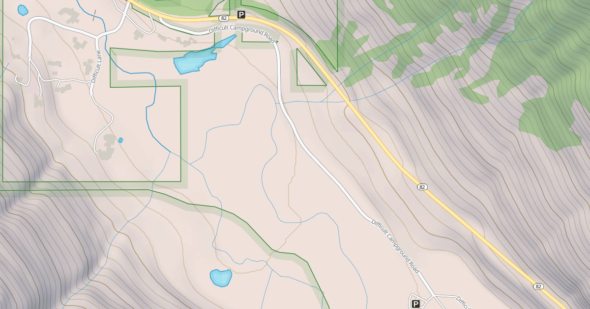 Map preview of DIFFICULT CAMPGROUND