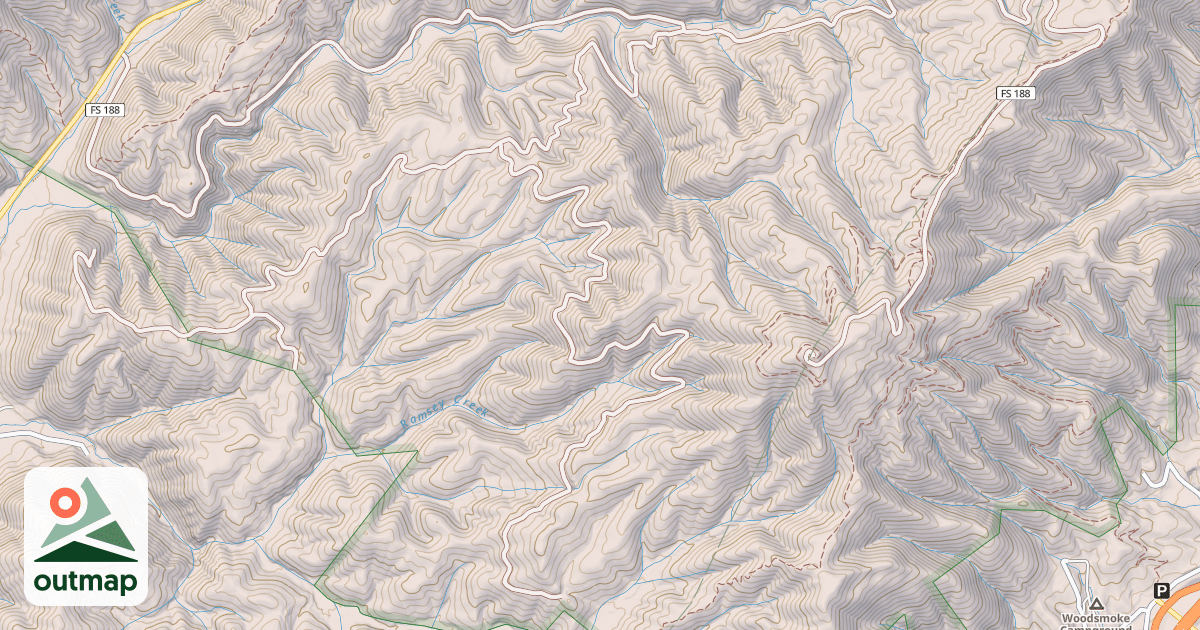 Map of RAMSEY CREEK