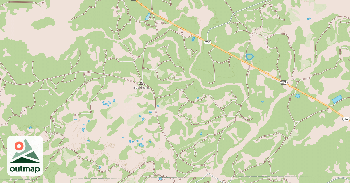 Map of BUCKHORN NORTH