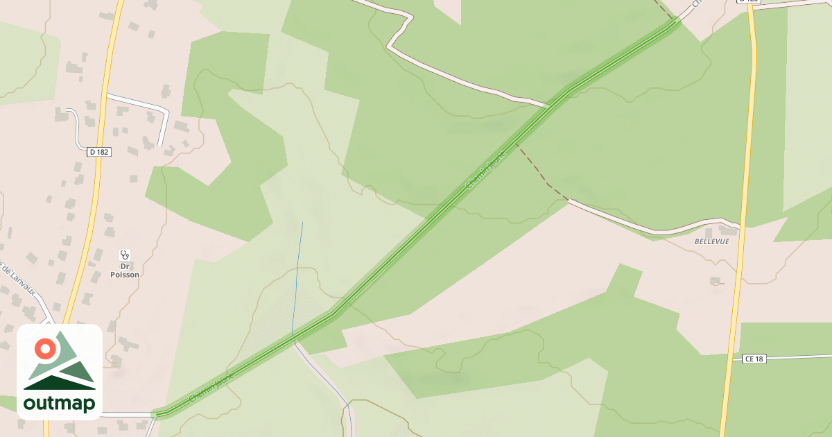 Map of Chemin Jaune