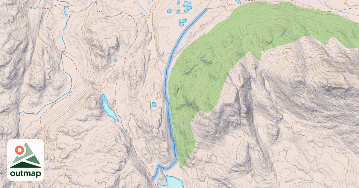 Map of Hailey Pass Trail