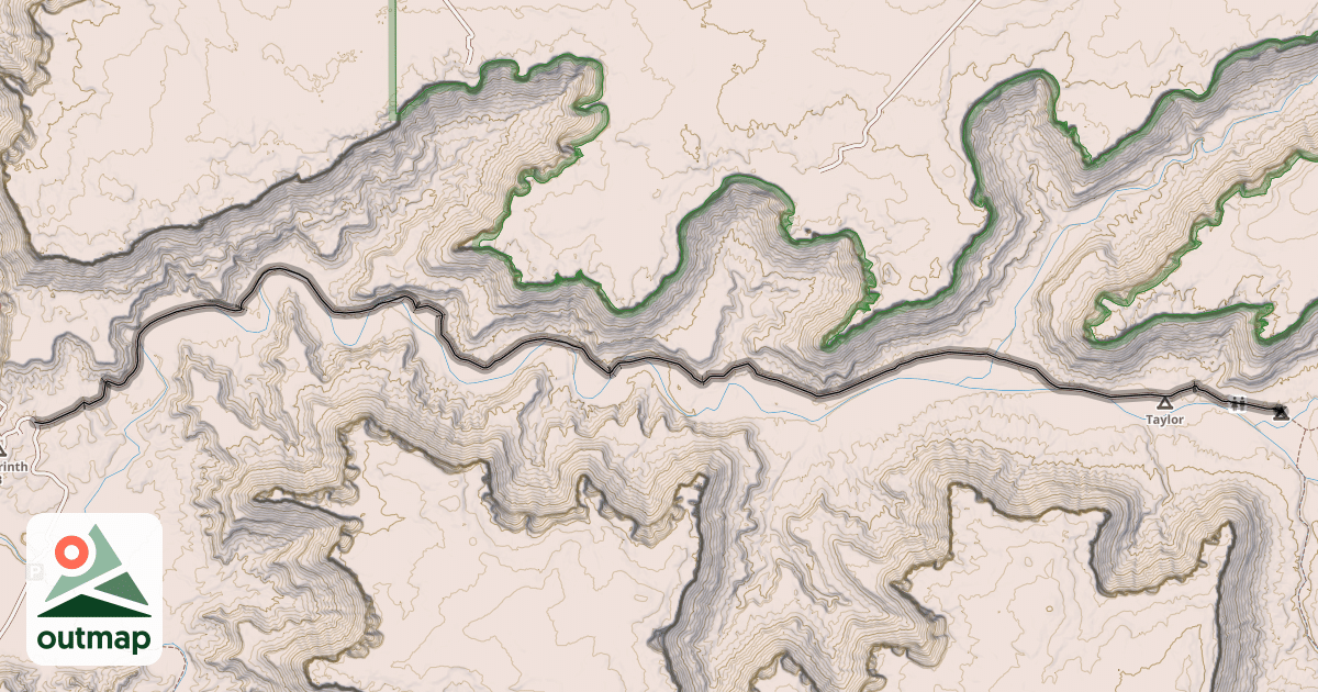 Map of Taylor Canyon Road