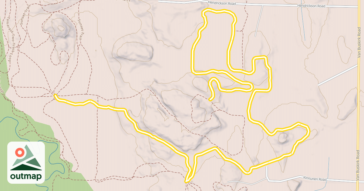 Map of Hautanen Highlands