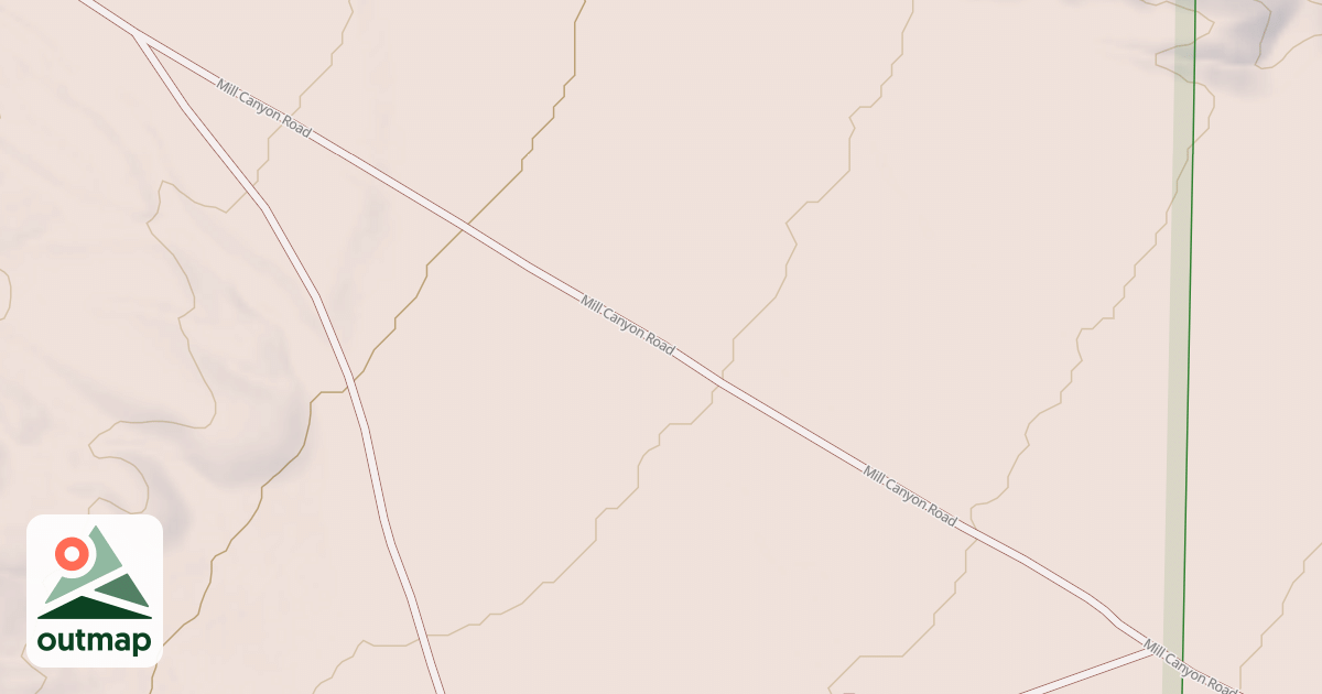 Map of MILL CANYON - DRY LAKE