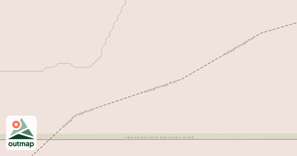 Map of Iditarod National Historic Trail