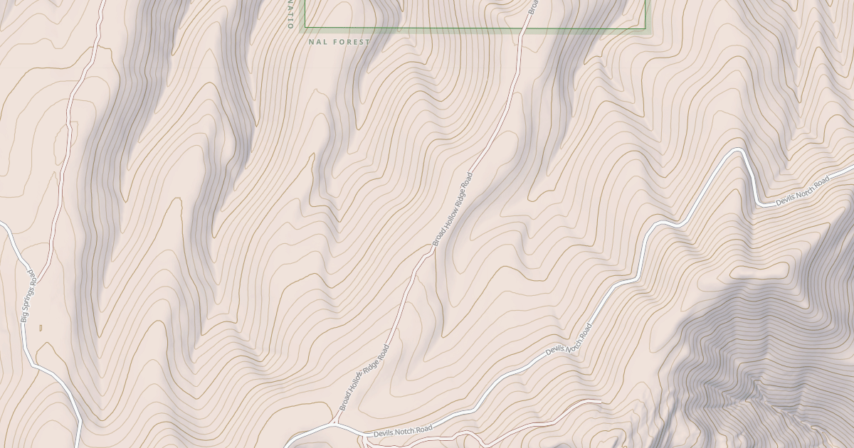 Map preview of BROAD HOLLOW RIDGE