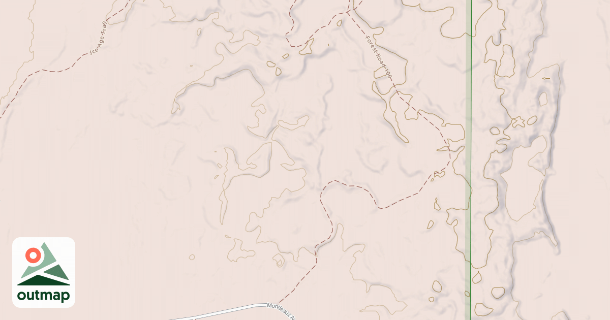 Map of FR 100 in Taylor