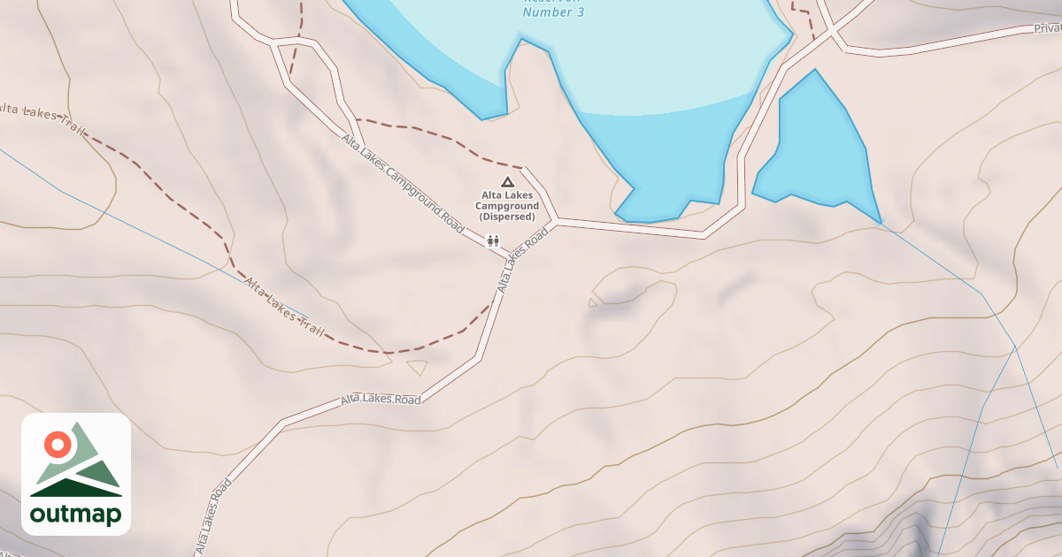 Map of ALTA LAKES