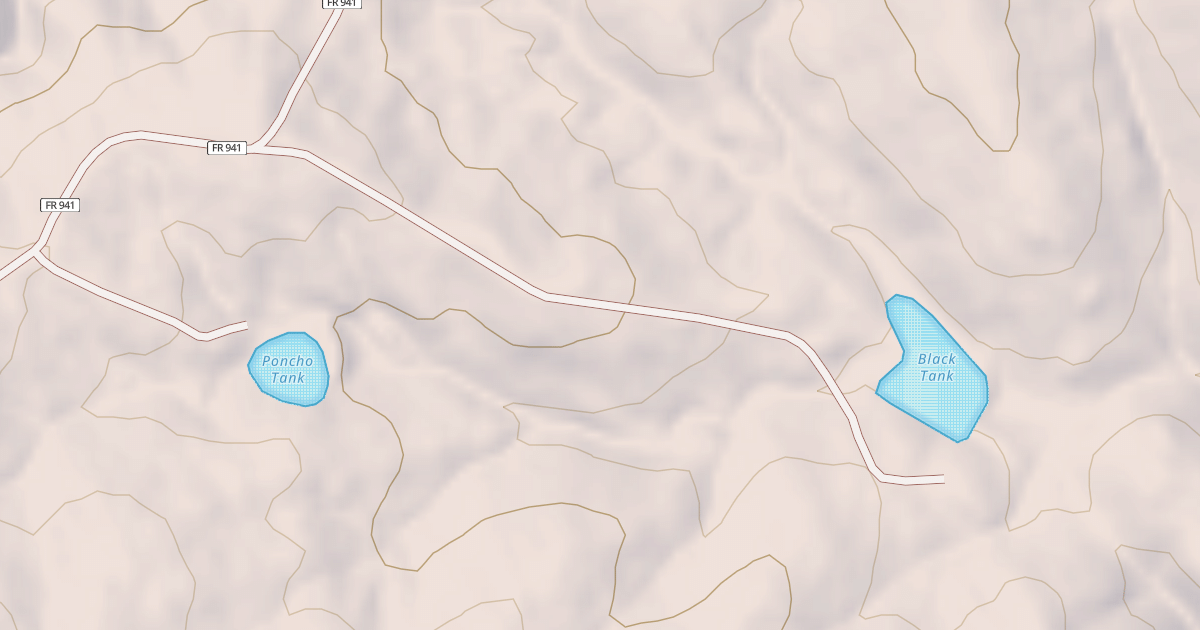Map preview of USFS National Forest System Roads {2B7F1483-CA2A-40EA-A44C-01F288F5A7EB}