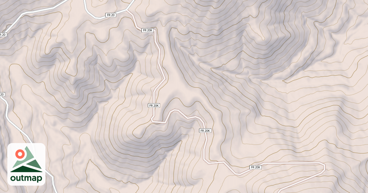Map of REDTOP LOOKOUT
