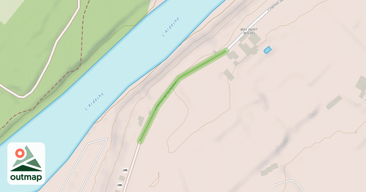 Map of Chemin de la Roche