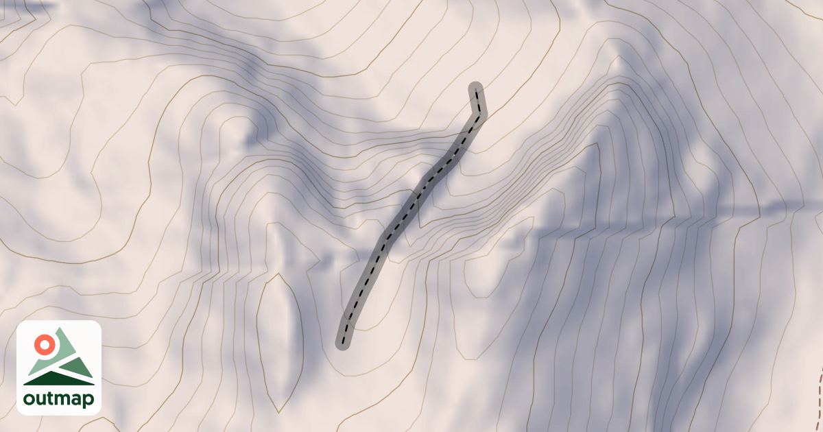 Map of Cleavage Couloir