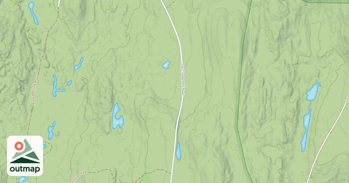 Map of Old Chesterfield Road