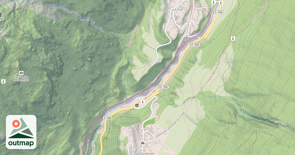 Map of Promenade de Lioutraz