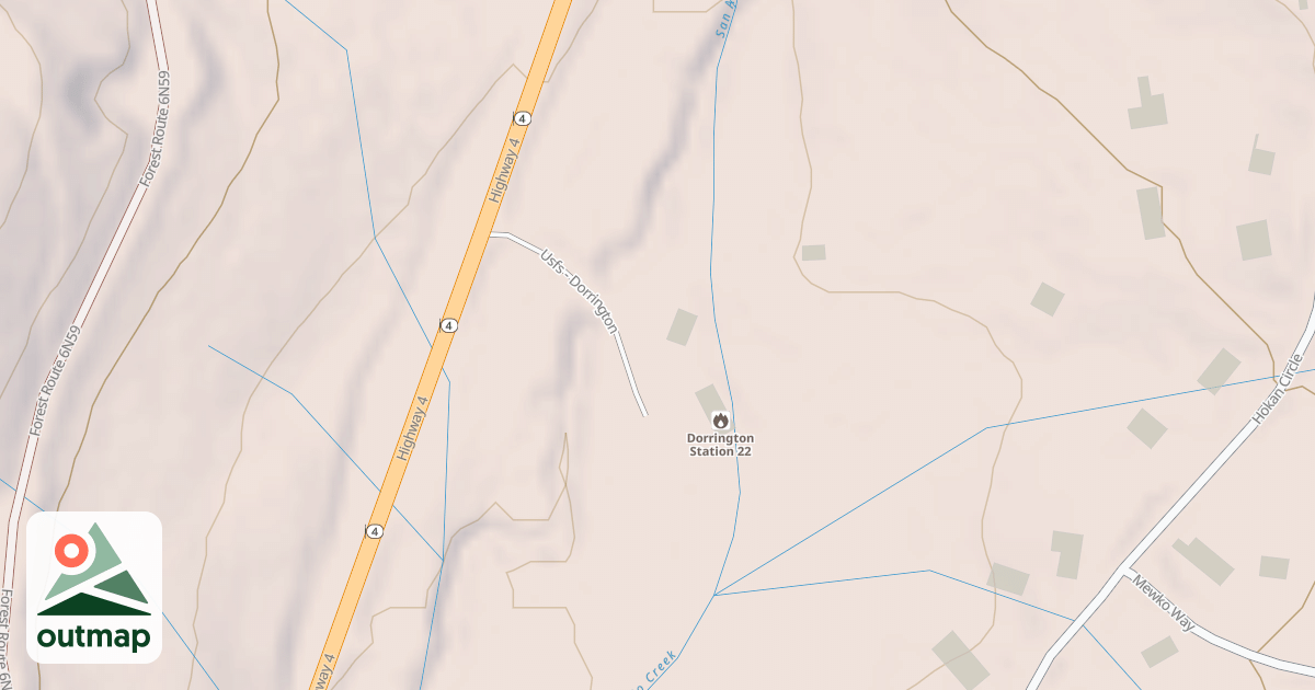 Map of DORRINGTON STATION