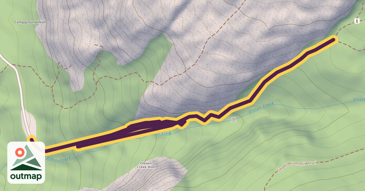 Map of Stawamus Chief Trail