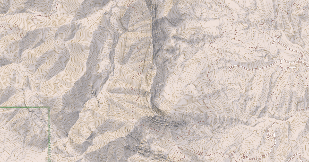 Map preview of Bridger Ridge