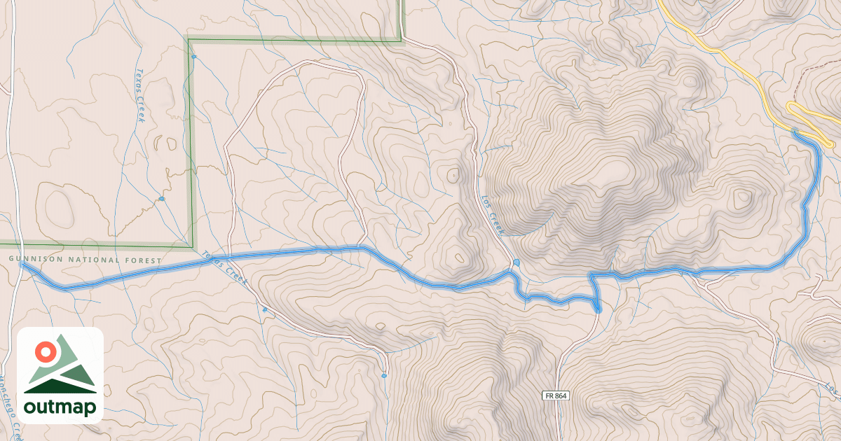 Map of Colorado Trail (Segment 18)