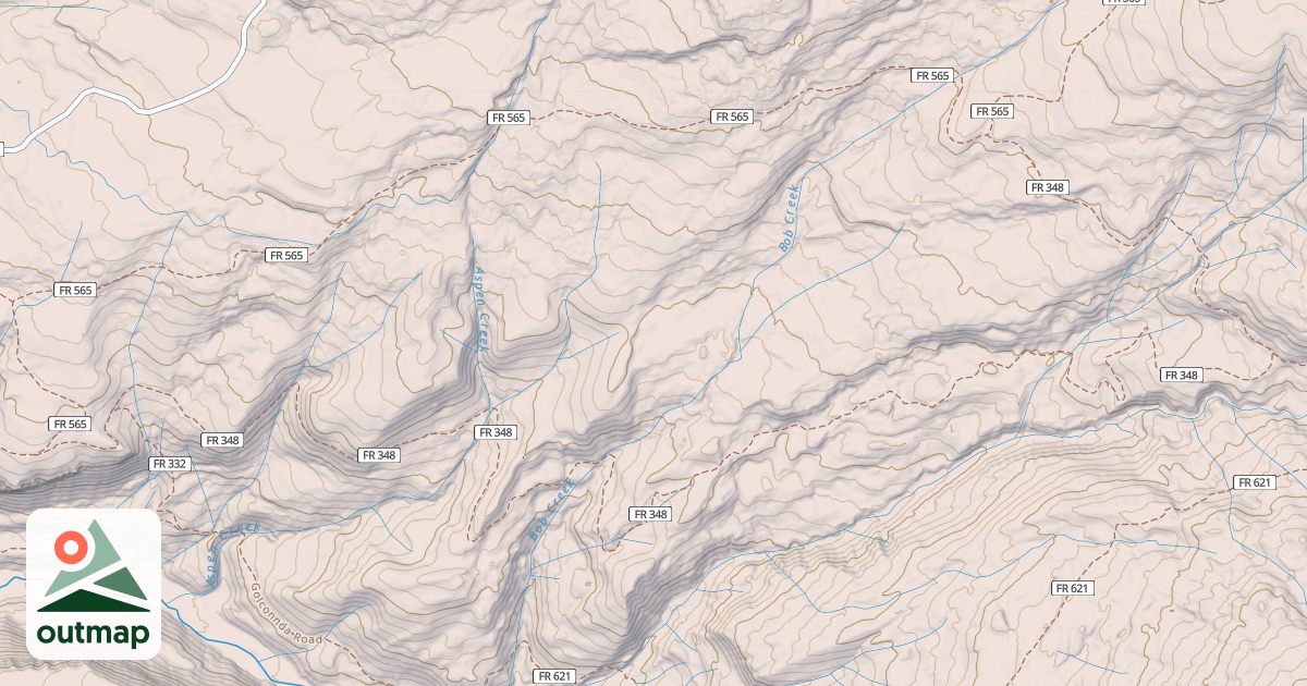 Map of Aspen Spur