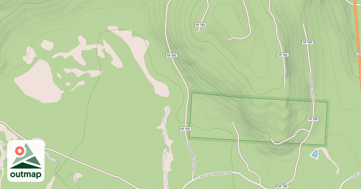 Map of PARKS CREEK RD