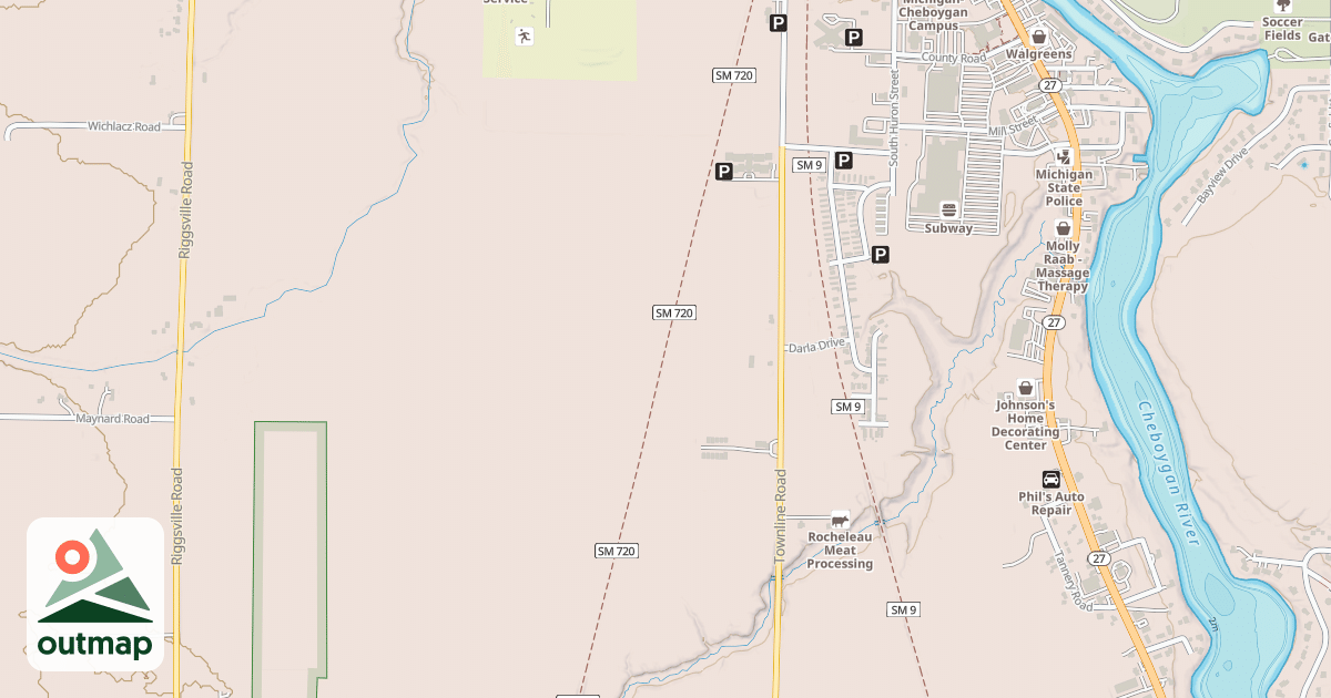 Map of North Central State Trail