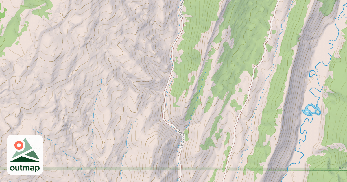 Map of DRY FORK