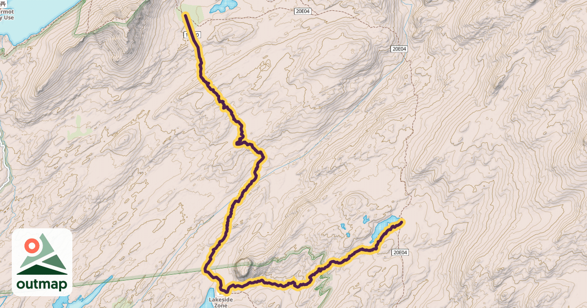 Map of Elephant Rock Trail