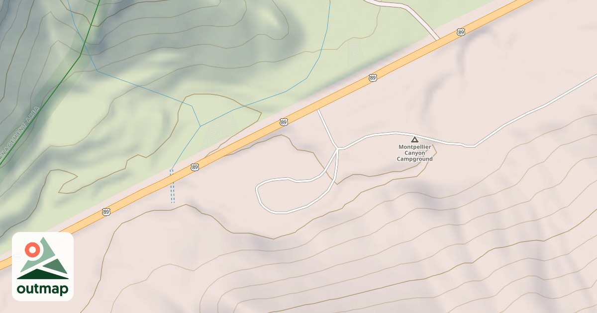 Map of MONTPELIER CY CAMPGROUND