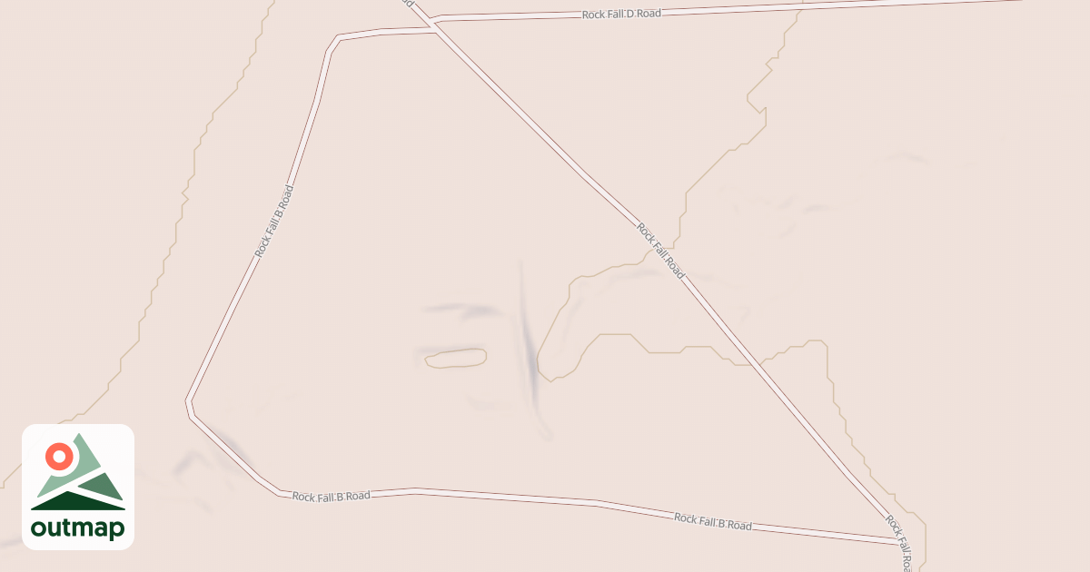 Map of ROCK FALL B