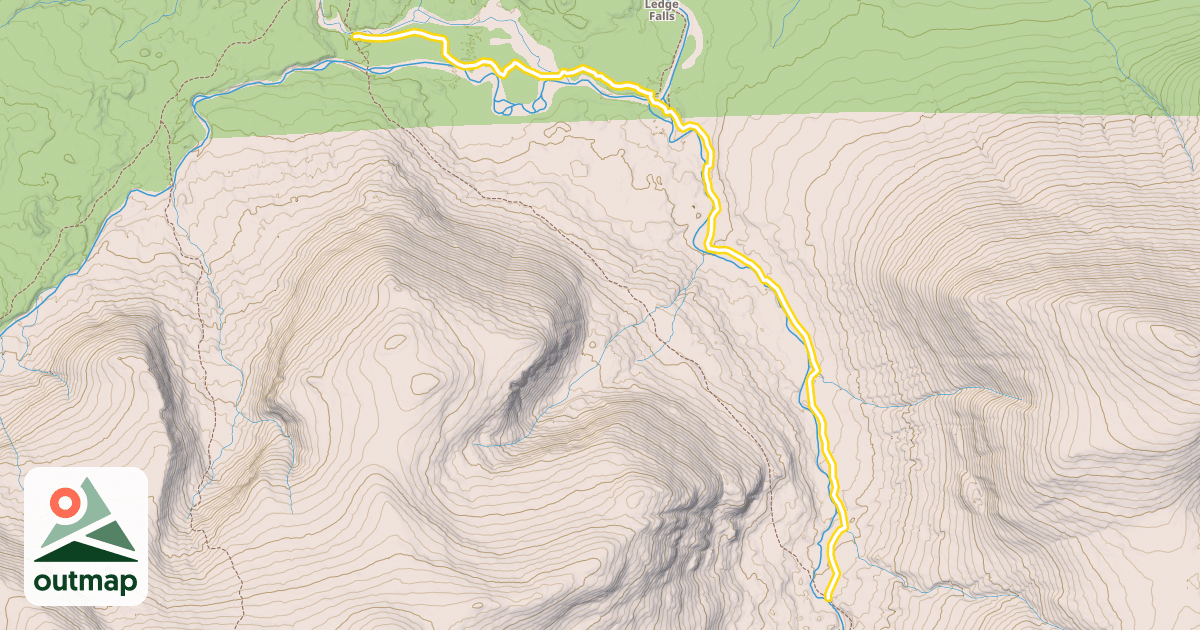 Map of Wassataquoik Stream Trail