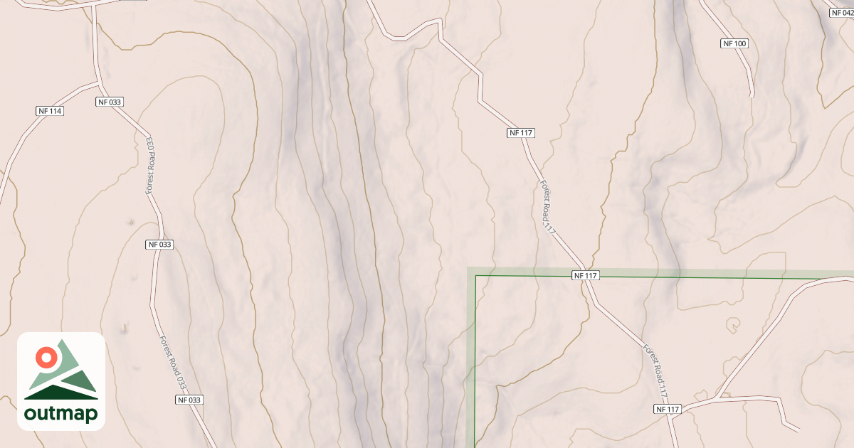 Map of USFS National Forest System Roads {045F5CC6-D286-45E2-90DA-0F61E0EB8101}