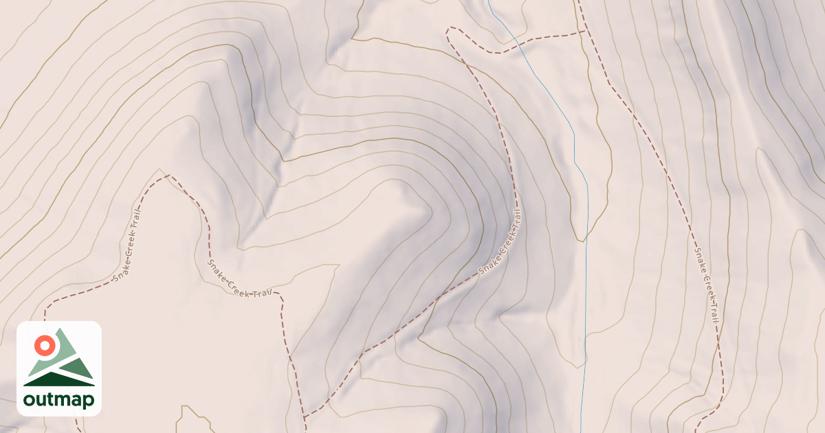 Map of Snake Creek Trail