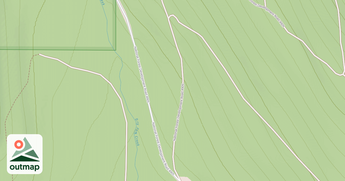 Map of DRY FORK LOOP