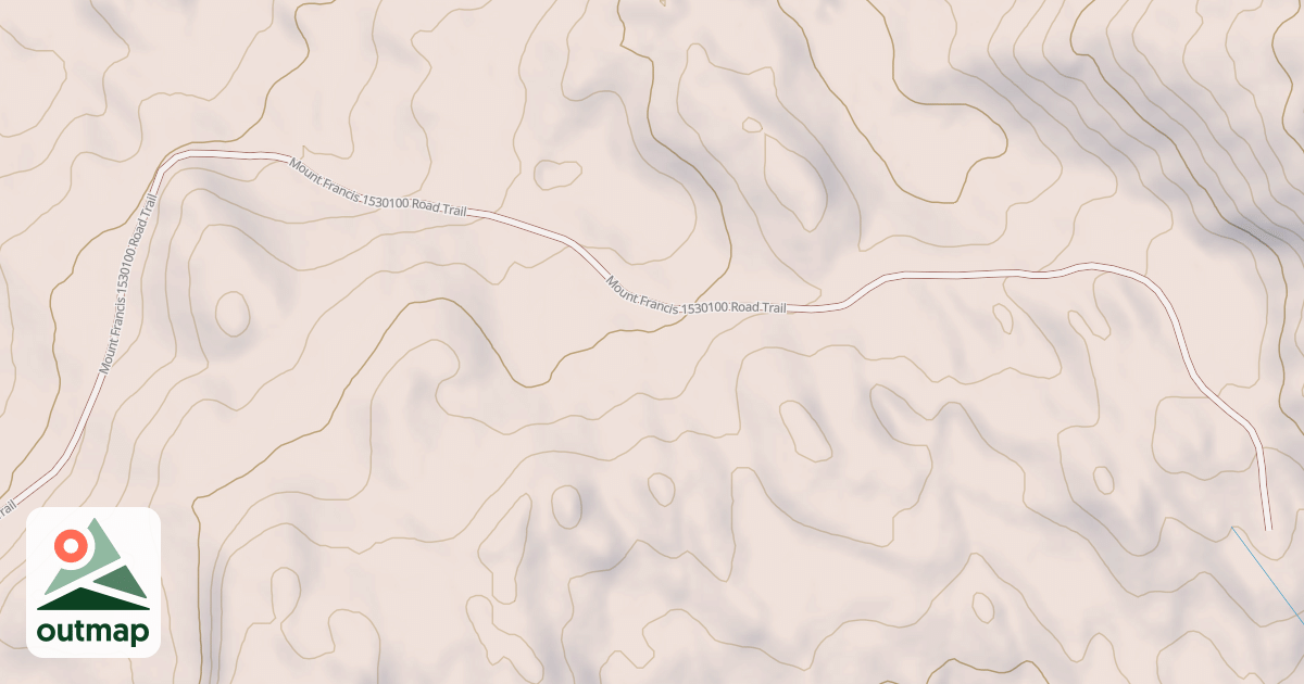Map of MOUNT FRANCIS  1530100 ROAD