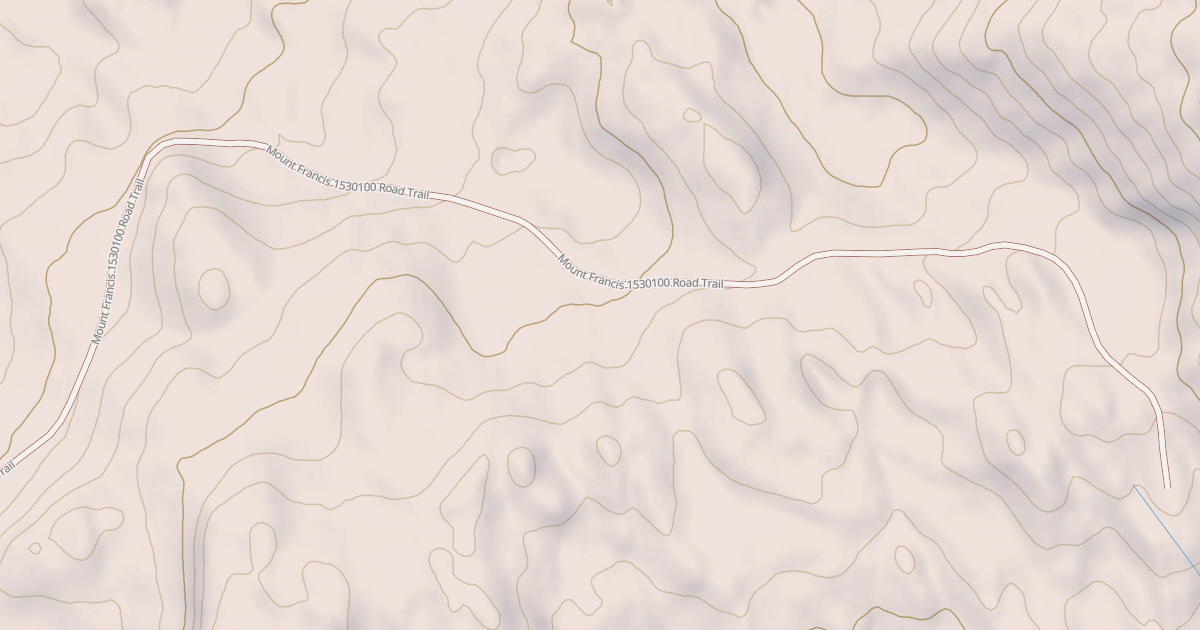 Map preview of MOUNT FRANCIS  1530100 ROAD